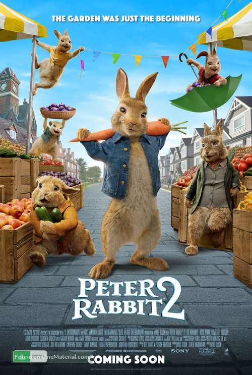 Peter Rabbit 2: The Runaway - Australian Movie Poster