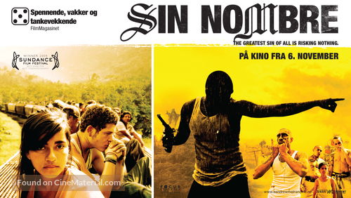 Sin Nombre - Norwegian Movie Poster