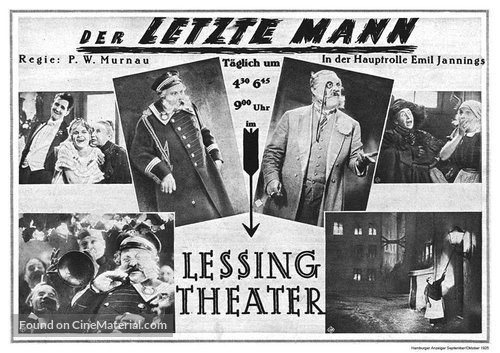 Der letzte Mann - German Movie Poster