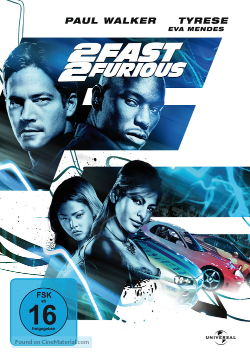 2 Fast 2 Furious - German DVD movie cover