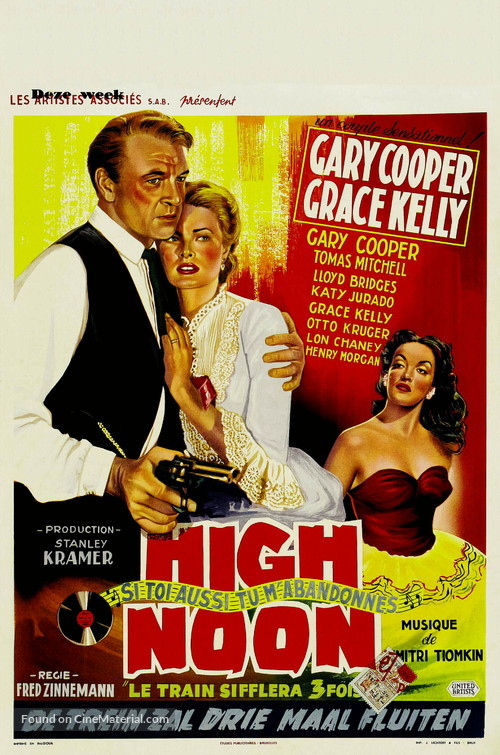 High Noon - Belgian Movie Poster