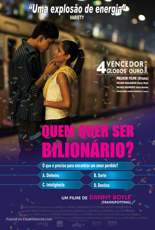 Slumdog Millionaire - Portuguese Movie Poster
