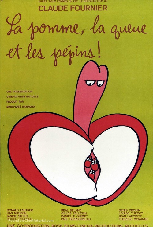 La pomme, la queue et les pepins - Canadian Movie Poster