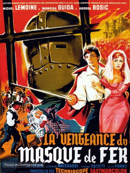 La vendetta della maschera di ferro - French Movie Poster