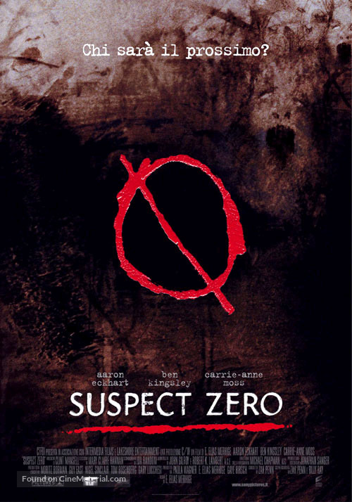 Suspect Zero - Italian Movie Poster