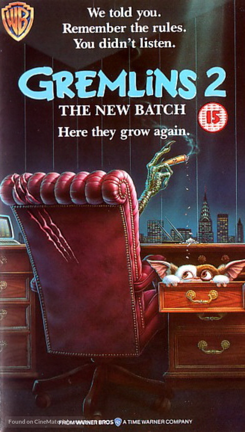 Gremlins 2: The New Batch - British Movie Cover