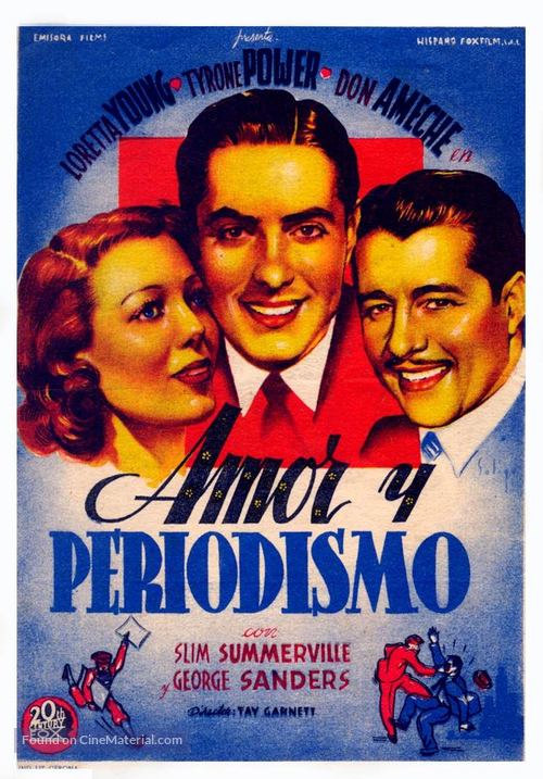 Love Is News - Spanish Movie Poster