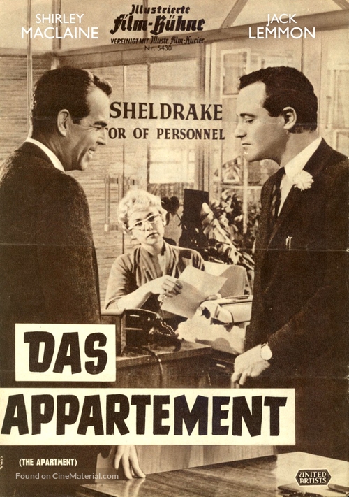 The Apartment - German poster