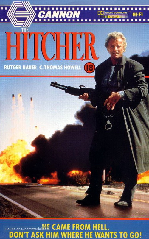 The Hitcher - British VHS movie cover