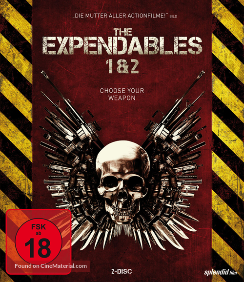 The Expendables - German Blu-Ray movie cover