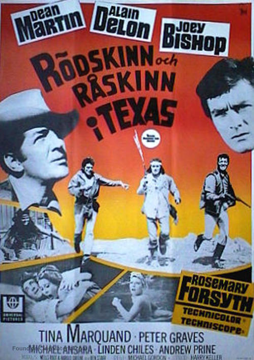 Texas Across the River - Swedish Movie Poster