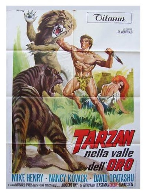 Tarzan and the Valley of Gold - Italian Movie Poster