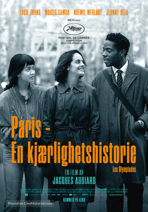 Les Olympiades, Paris 13e - Norwegian Movie Poster