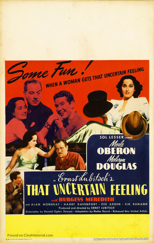 That Uncertain Feeling - Movie Poster