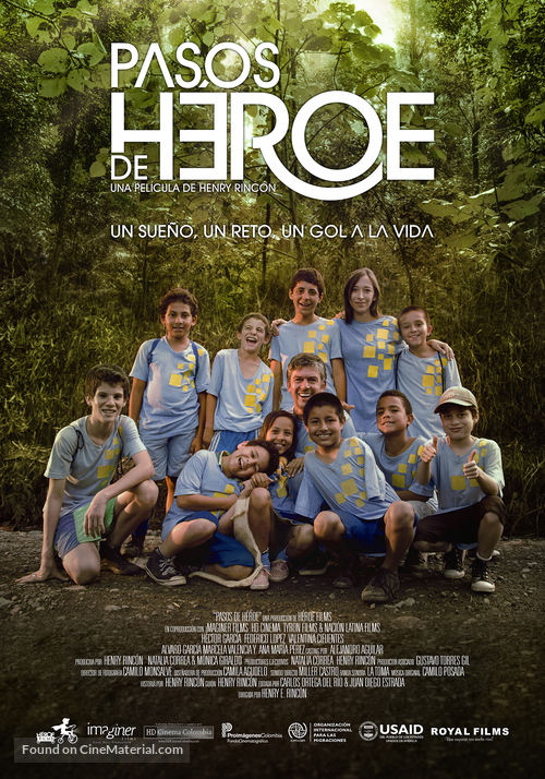 Pasos de h&eacute;roe - Colombian Movie Poster