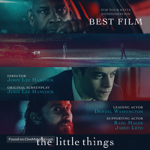 The Little Things - British For your consideration movie poster