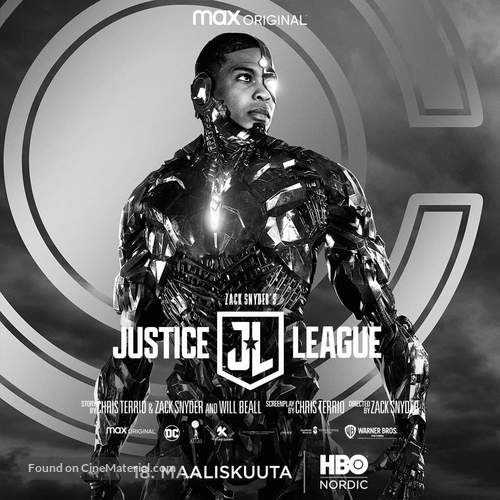 Zack Snyder&#039;s Justice League - Finnish Movie Poster