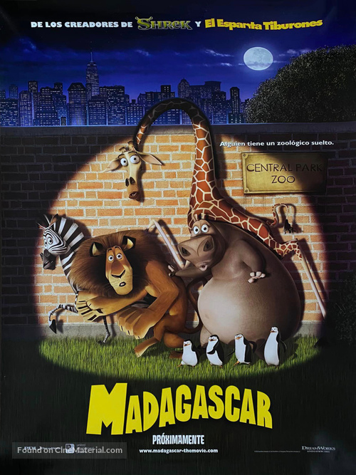 Madagascar - Mexican Movie Poster