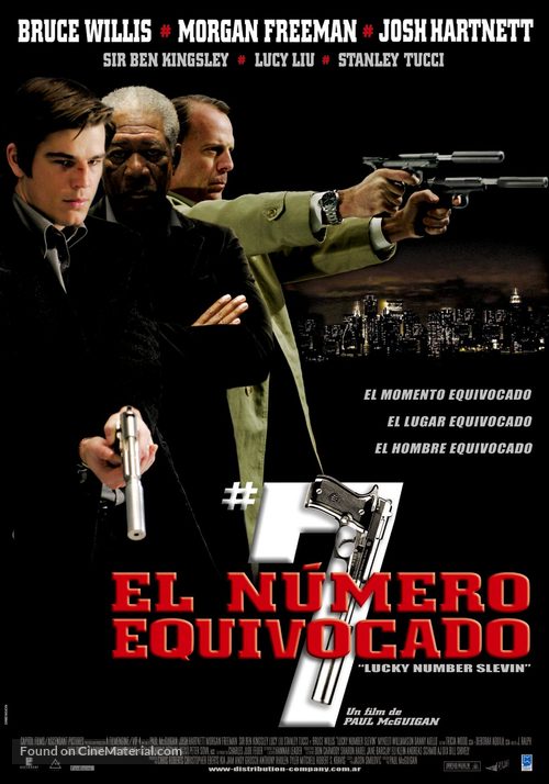 Lucky Number Slevin - Uruguayan Movie Poster