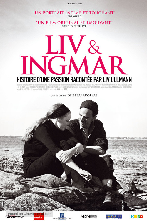 Liv &amp; Ingmar - French Movie Poster