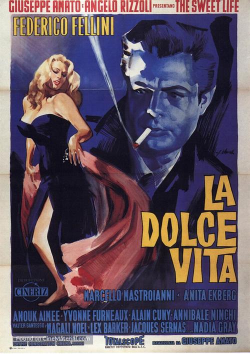La dolce vita (1960) Italian movie poster