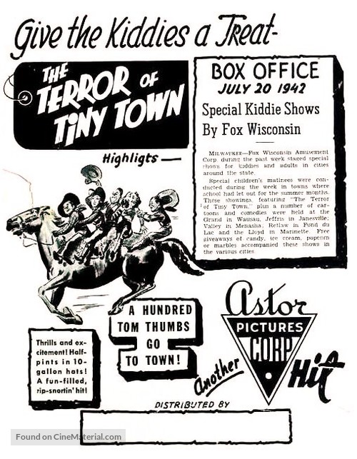 The Terror of Tiny Town - poster