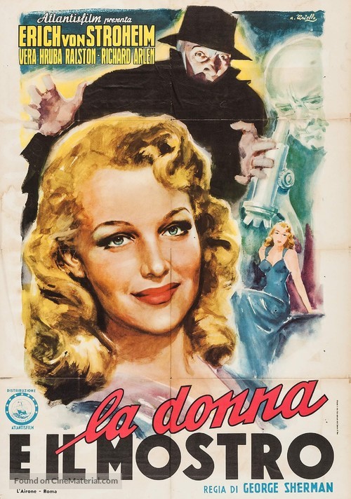 The Lady and the Monster - Italian Movie Poster