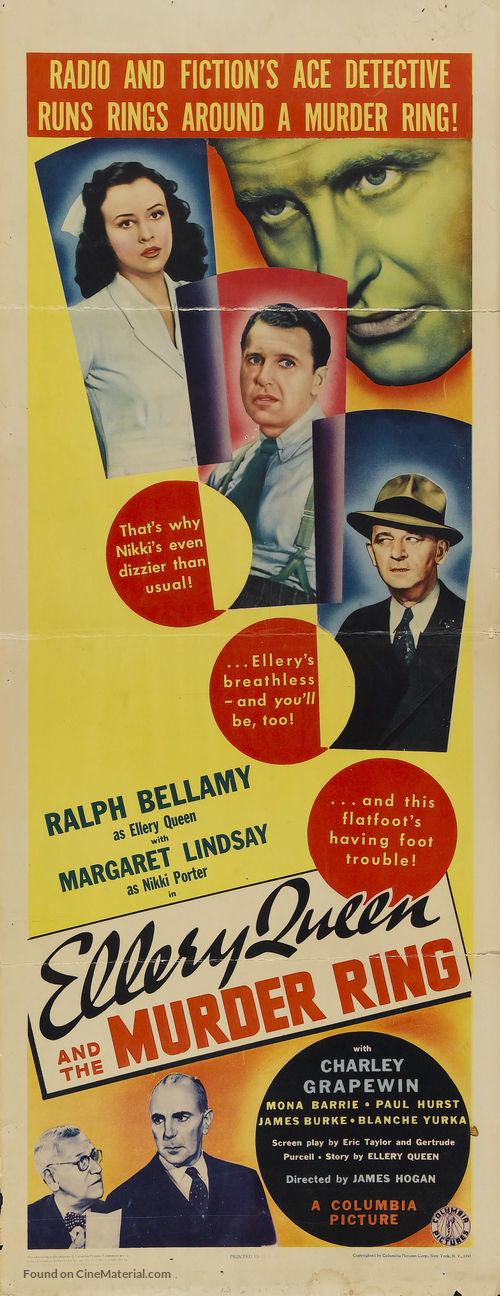 Ellery Queen and the Murder Ring - Movie Poster