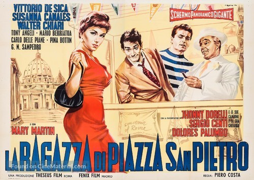 La ragazza di Piazza San Pietro - Italian Movie Poster