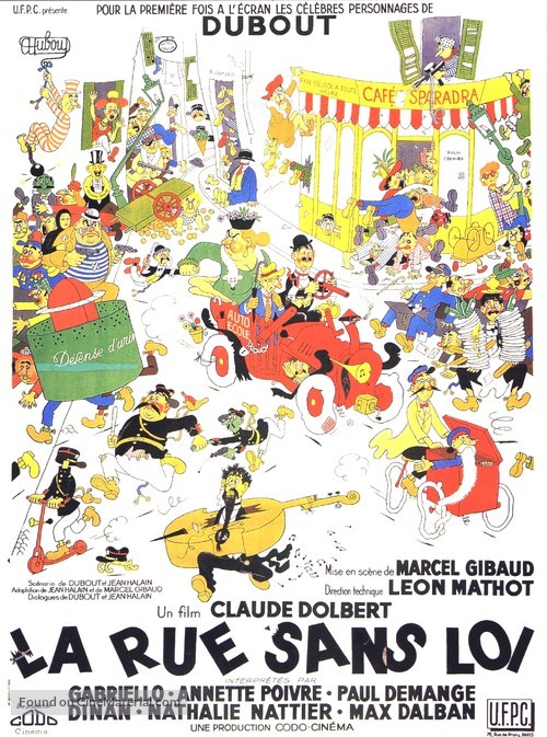 La rue sans loi - French Movie Poster