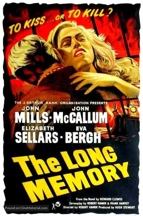The Long Memory - British Movie Poster