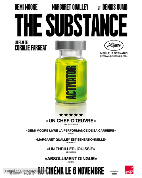 The Substance - French Movie Poster