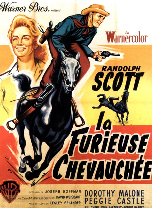 Tall Man Riding - French Movie Poster