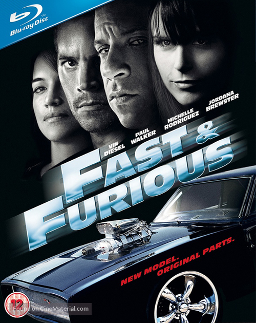 Fast &amp; Furious - British Blu-Ray movie cover