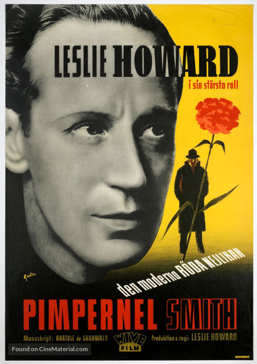 &#039;Pimpernel&#039; Smith - Danish Movie Poster