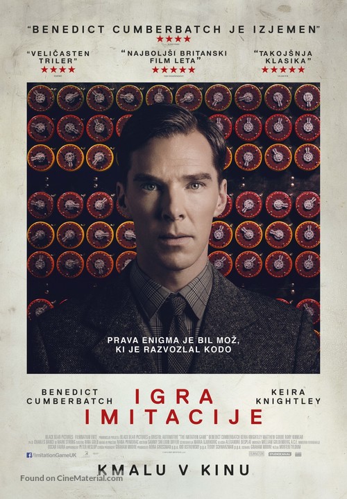 The Imitation Game - Slovenian Movie Poster