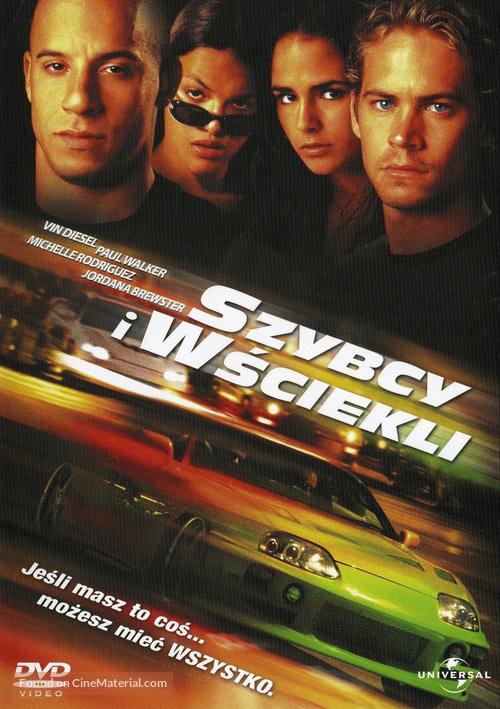 The Fast and the Furious - Polish DVD movie cover