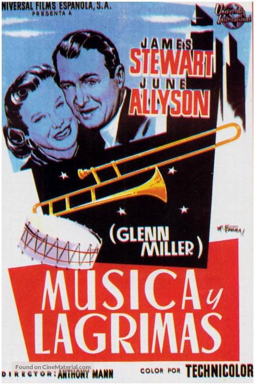 The Glenn Miller Story - Spanish Movie Poster