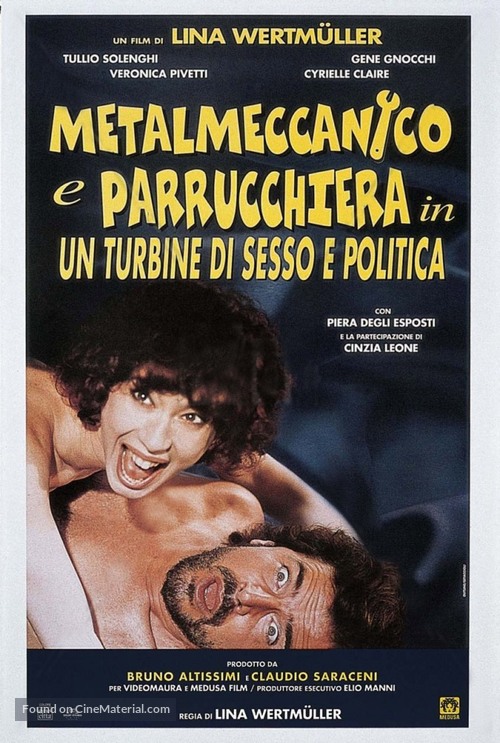 Metalmeccanico e parrucchiera in un turbine di sesso e di politica - Italian Movie Poster