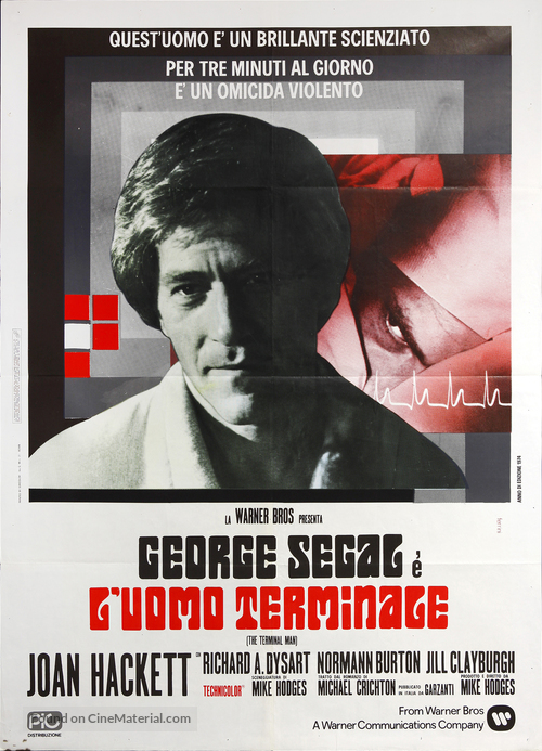 The Terminal Man - Italian Movie Poster