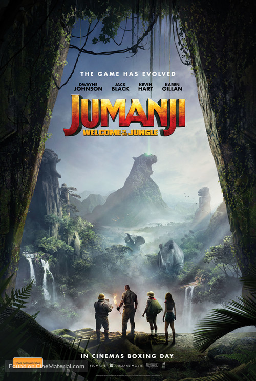 Jumanji: Welcome to the Jungle - Australian Movie Poster