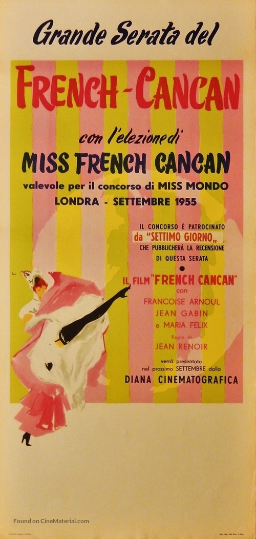 French Cancan - Italian Movie Poster