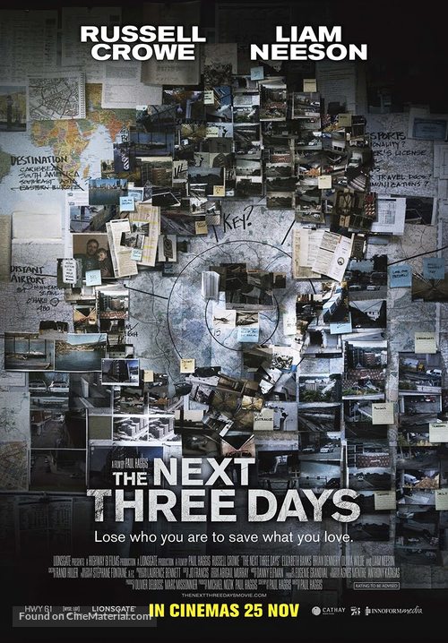 The Next Three Days - Singaporean Movie Poster