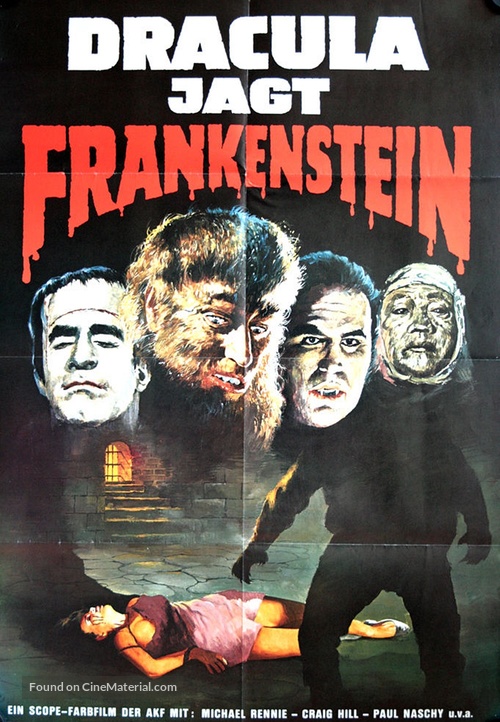 Los monstruos del terror - German Movie Poster