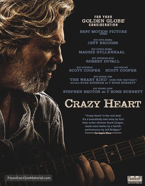 Crazy Heart - For your consideration movie poster