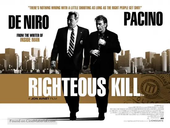 Righteous Kill - British Movie Poster