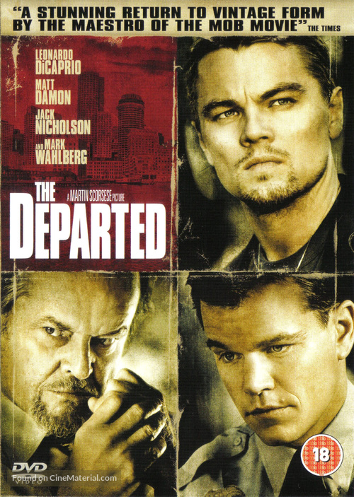 The Departed - British DVD movie cover