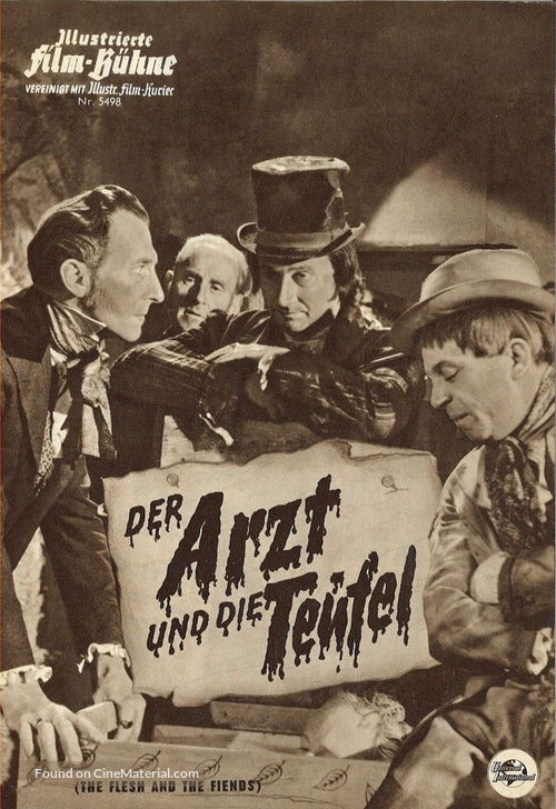 The Flesh and the Fiends - German poster