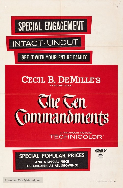 The Ten Commandments - Movie Poster
