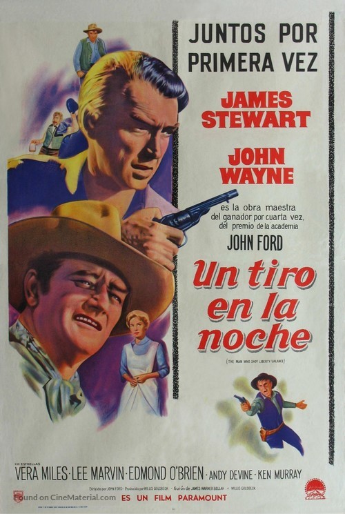 The Man Who Shot Liberty Valance - Argentinian Movie Poster